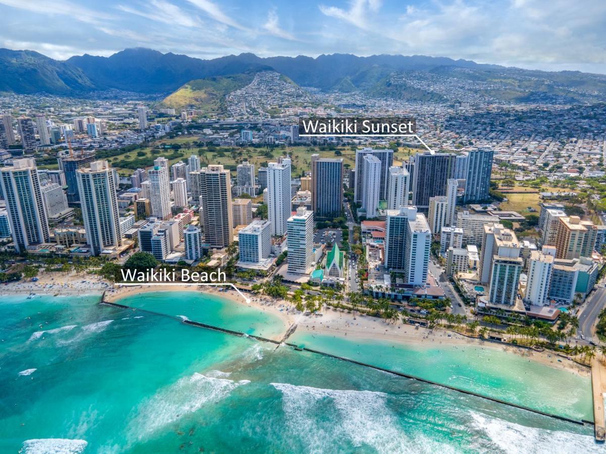 Waikiki Sunset Mountain View Near Beach With Parking Honolulu Exteriér fotografie